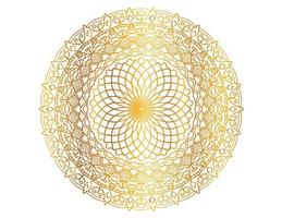 mandala pattern and background design with golden color, flower, texture, circle vector