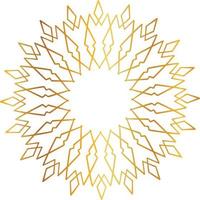 Golden Mandala design pattern, background, flower, decoration, circle, vector