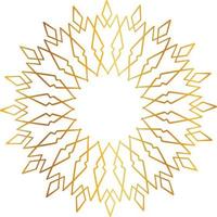 Golden Mandala design pattern, background, flower, decoration, circle, vector