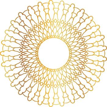 mandala pattern and background design with golden color, flower, texture, circle vector