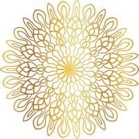 Golden Mandala design pattern, background, flower, decoration, circle, vector