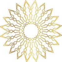 Golden Mandala design pattern, background, flower, decoration, circle, vector