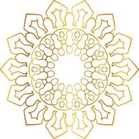 Golden Mandala design pattern, background, flower, decoration, circle, vector