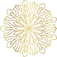 Golden Mandala design pattern, background, flower, decoration, circle, vector