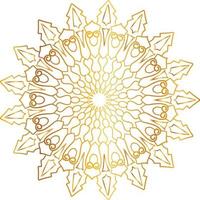 mandala pattern and background design with golden color, flower, texture, circle vector