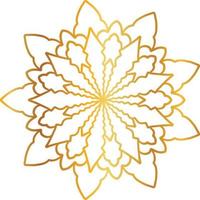 mandala pattern and background design with golden color, flower, texture, circle vector