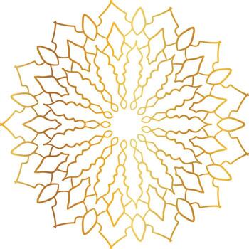 mandala pattern and background design with golden color, flower, texture, circle vector