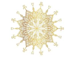 mandala pattern and background design with golden color, flower, texture, circle vector