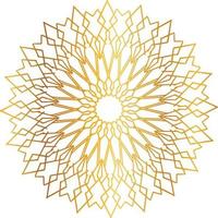 Golden Mandala design pattern, background, flower, decoration, circle, vector