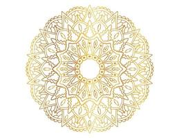 Golden Mandala design pattern, background, flower, decoration, circle, vector