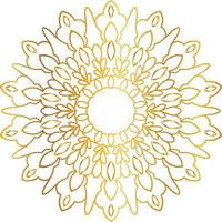 Golden Mandala design pattern, background, flower, decoration, circle, vector