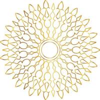 diseño de mandala dorado, real, diseño, fondo, circulo, flor vector