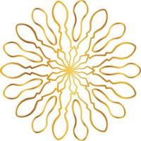 mandala pattern and background design with golden color, flower, texture, circle vector
