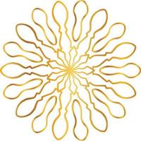 mandala pattern and background design with golden color, flower, texture, circle vector