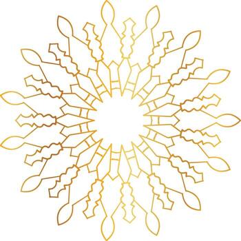 mandala pattern and background design with golden color, flower, texture, circle vector