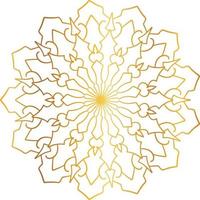mandala pattern and background design with golden color, flower, texture, circle vector