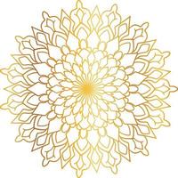 Golden Mandala design pattern, background, flower, decoration, circle, vector