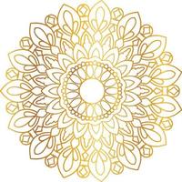 Golden Mandala design pattern, background, flower, decoration, circle, vector