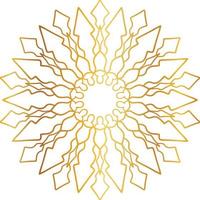 Golden Mandala design pattern, background, flower, decoration, circle, vector