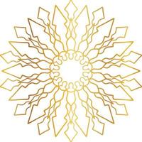 Golden Mandala design pattern, background, flower, decoration, circle, vector