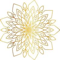 Golden Mandala design pattern, background, flower, decoration, circle, vector