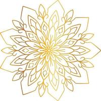 Golden Mandala design pattern, background, flower, decoration, circle, vector