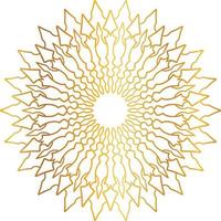 Golden Mandala design pattern, background, flower, decoration, circle, vector