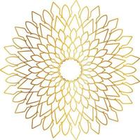 diseño de mandala dorado, real, diseño, fondo, circulo, flor vector