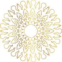 diseño de mandala dorado, real, diseño, fondo, circulo, flor vector