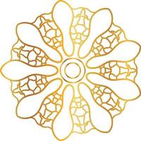 mandala pattern and background design with golden color, flower, texture, circle vector