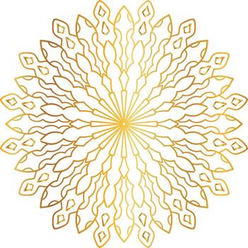 mandala pattern and background design with golden color, flower, texture, circle vector