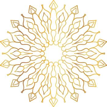 mandala pattern and background design with golden color, flower, texture, circle vector