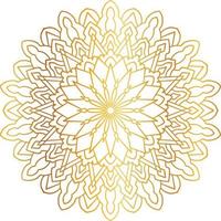 mandala pattern and background design with golden color, flower, texture, circle vector