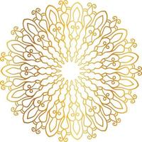 antecedentes, circulo, dekoration, flor, patrón de diseño de mandala dorado, vector