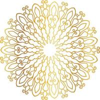 Golden Mandala design pattern, background, flower, decoration, circle, vector