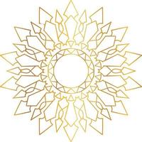 Golden Mandala design pattern, background, flower, decoration, circle, vector