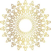 Golden Mandala design pattern, background, flower, decoration, circle, vector