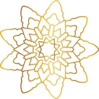 mandala pattern and background design with golden color, flower, texture, circle vector