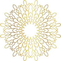 mandala pattern and background design with golden color, flower, texture, circle vector