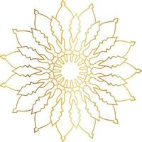 mandala pattern and background design with golden color, flower, texture, circle vector