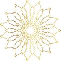 mandala pattern and background design with golden color, flower, texture, circle vector