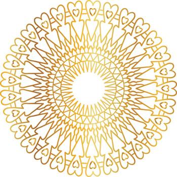 mandala pattern and background design with golden color, flower, texture, circle vector