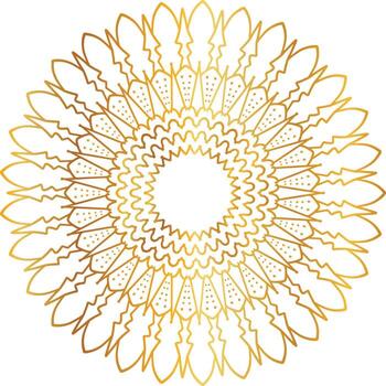 mandala pattern and background design with golden color, flower, texture, circle vector