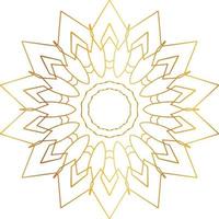 Golden Mandala design pattern, background, flower, decoration, circle, vector