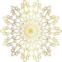 Golden Mandala design pattern, background, flower, decoration, circle, vector