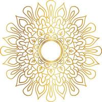 diseño de mandala dorado, real, diseño, fondo, circulo, flor vector