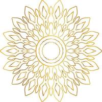 diseño de mandala dorado, real, diseño, fondo, circulo, flor vector