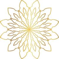 mandala pattern and background design with golden color, flower, texture, circle vector