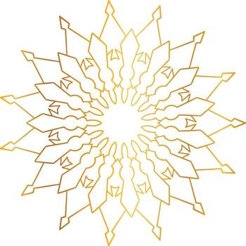 mandala pattern and background design with golden color, flower, texture, circle vector