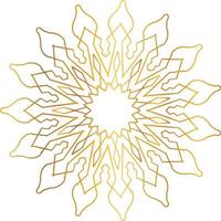 mandala pattern and background design with golden color, flower, texture, circle vector